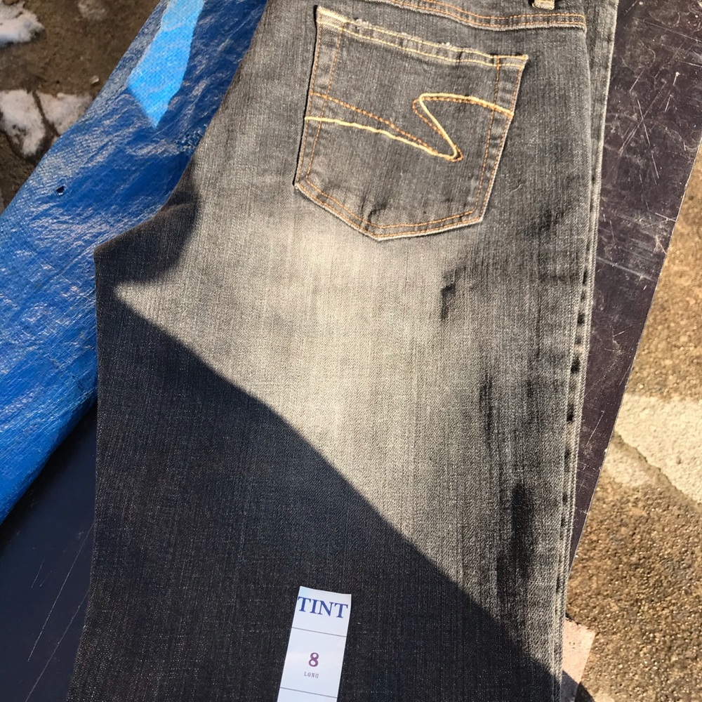 Black denim pants